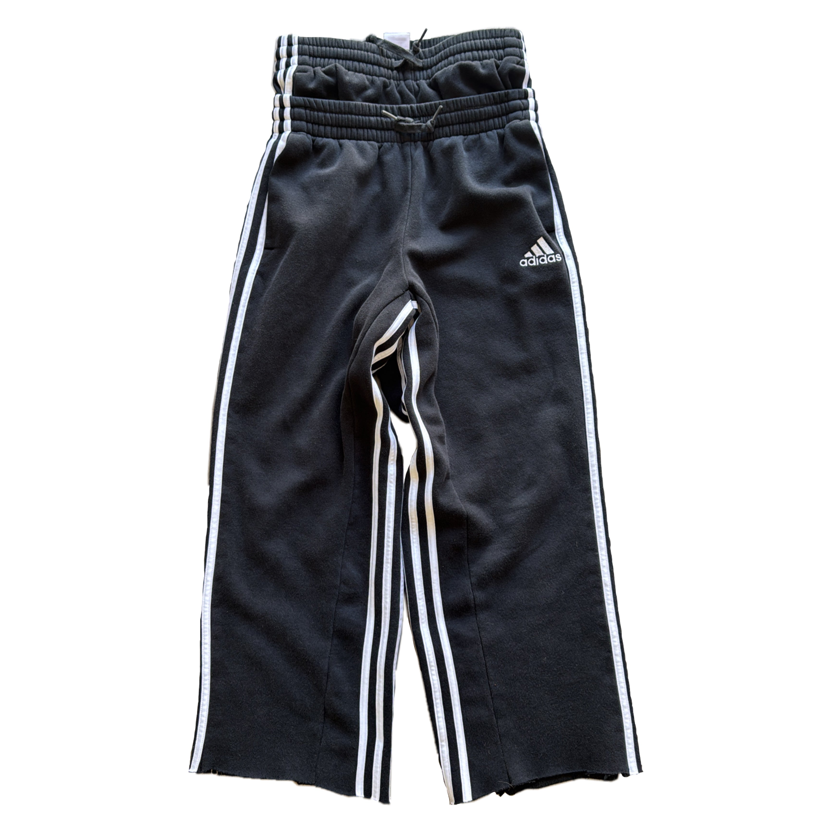 Black Double Waisted Adidas Sweatpants (S)