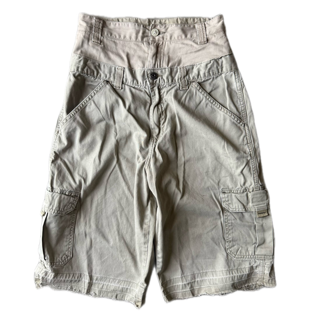 Double Waisted Khaki Shorts (28)