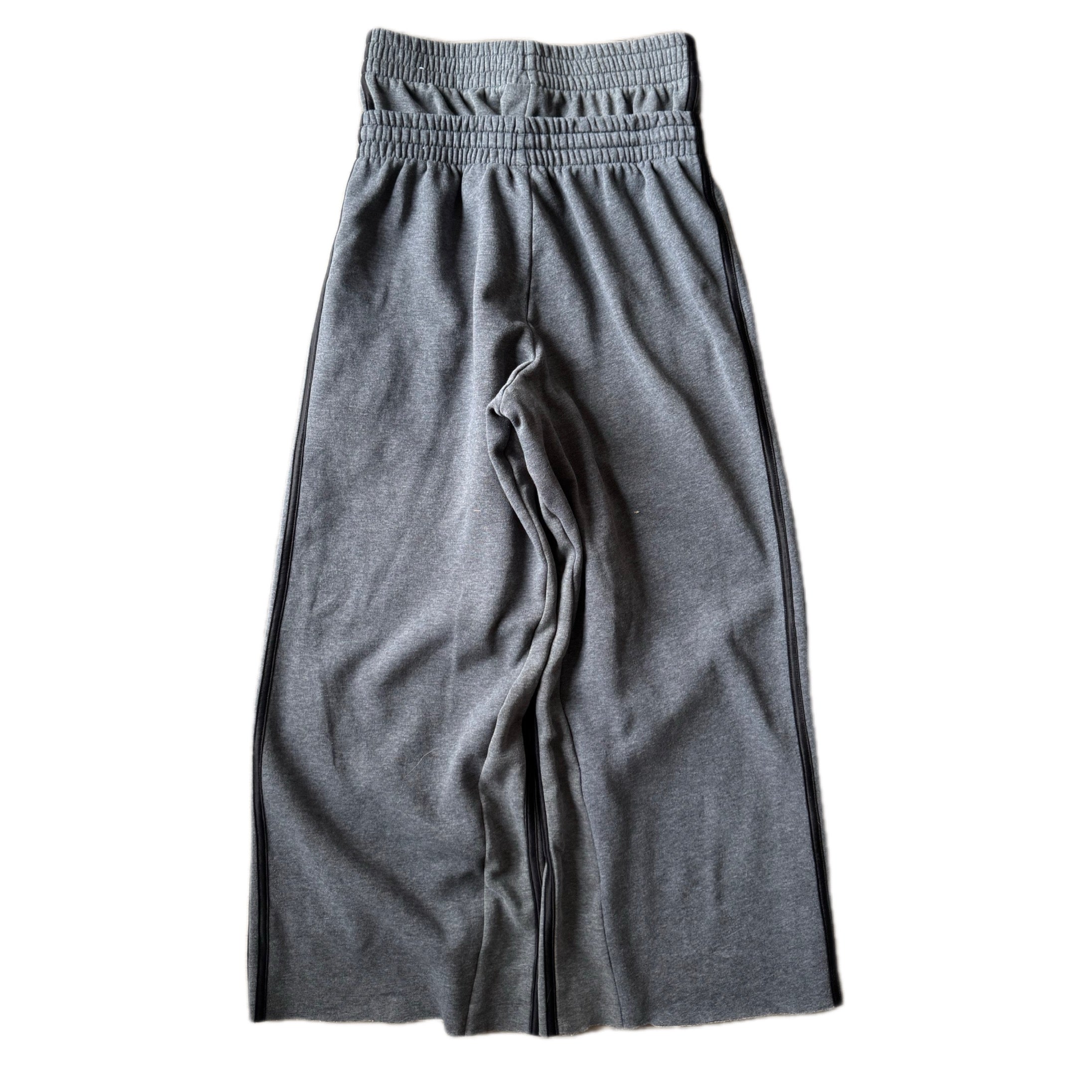 Dark Grey Double Waisted Adidas Sweatpants ( S )