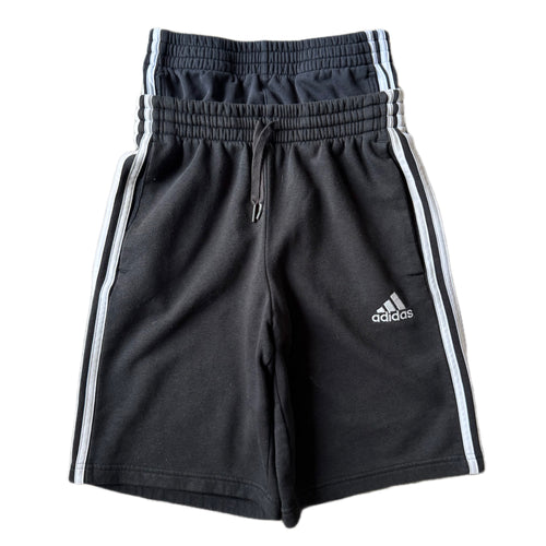 Black Double Waisted Adidas Sweat Shorts ( XS )
