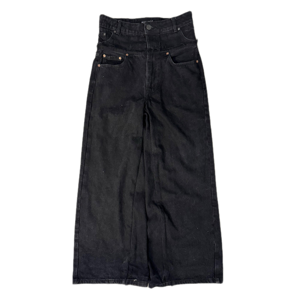 Black Double Waisted Baggy Jeans (29)