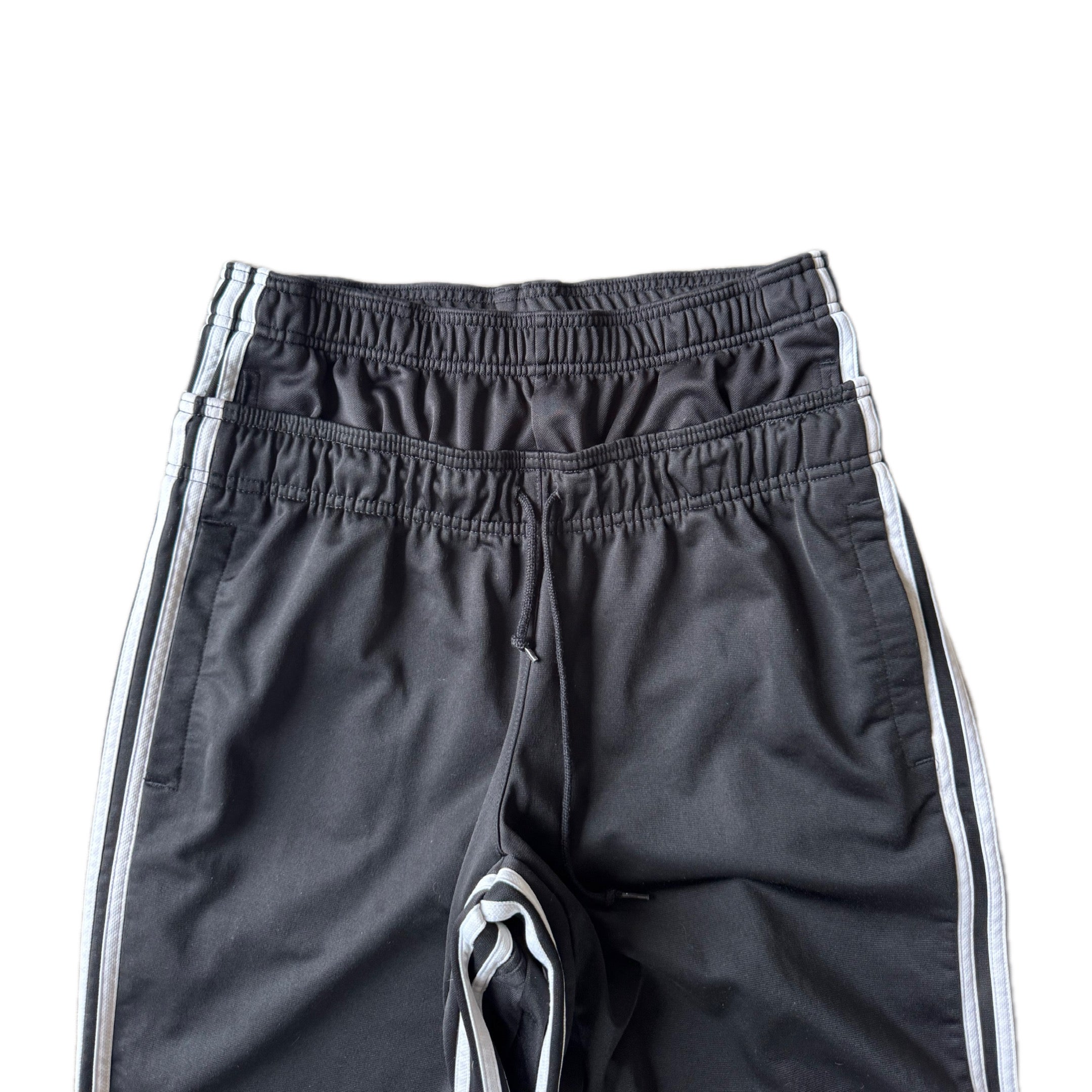 Black Double Waisted Athletic Adidas Sweatpants ( L )