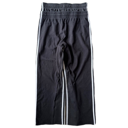 Black Double Waisted Adidas Sweatpants ( L )