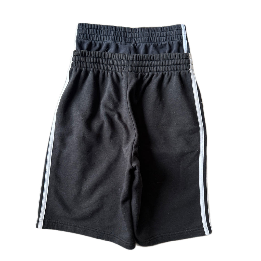 Black Double Waisted Adidas Sweat Shorts ( XS )