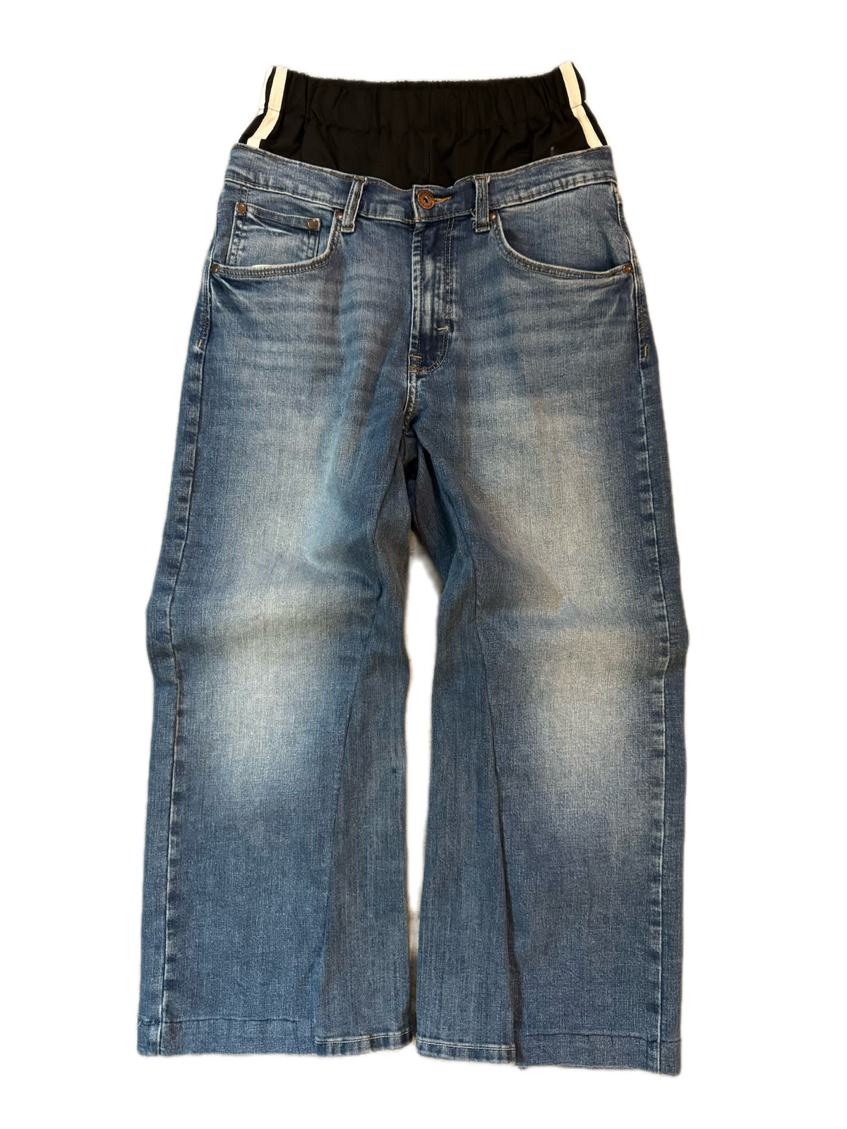 Double Waisted Baggy Adidas Jeans (30)
