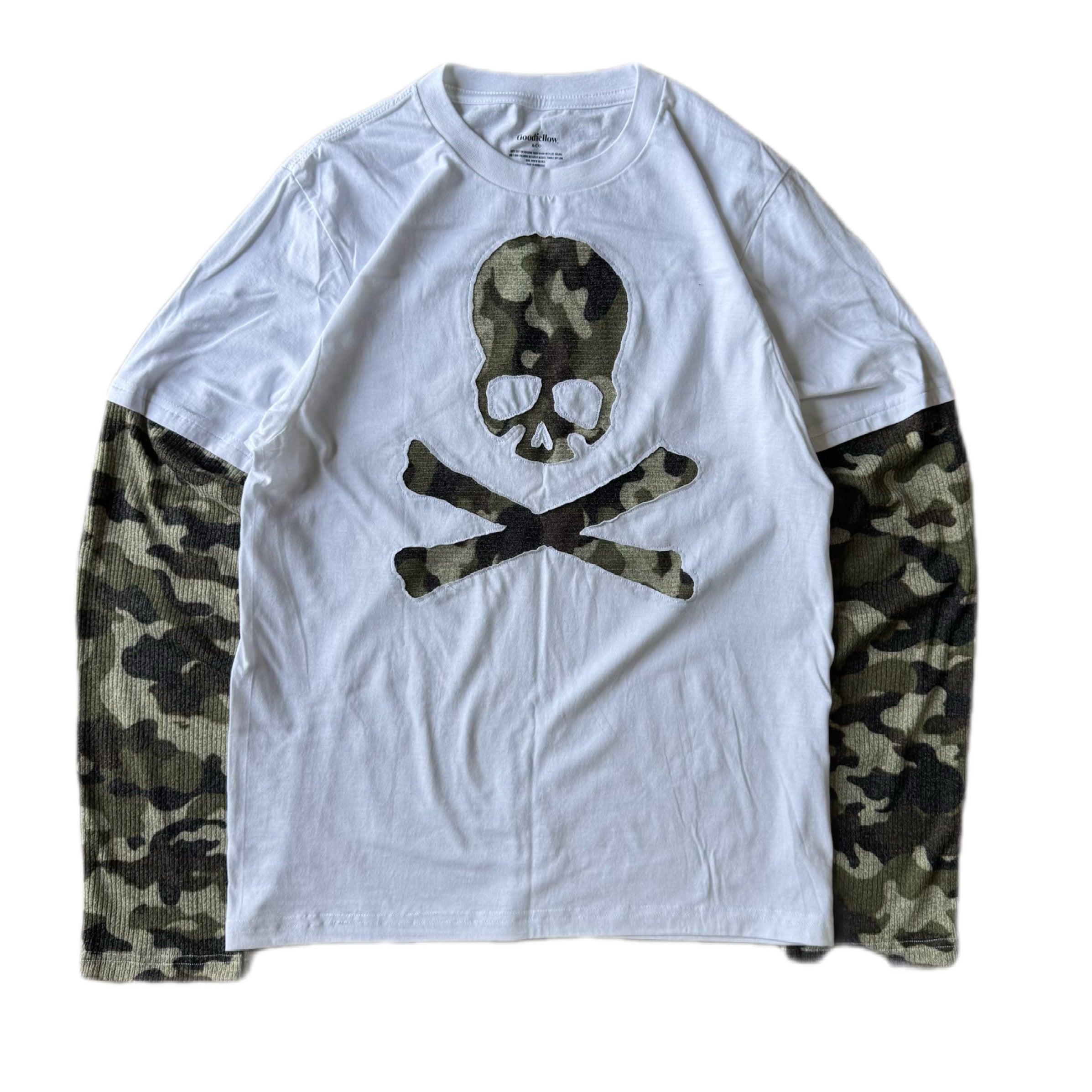 White Camo Layered T-Shirt (S)