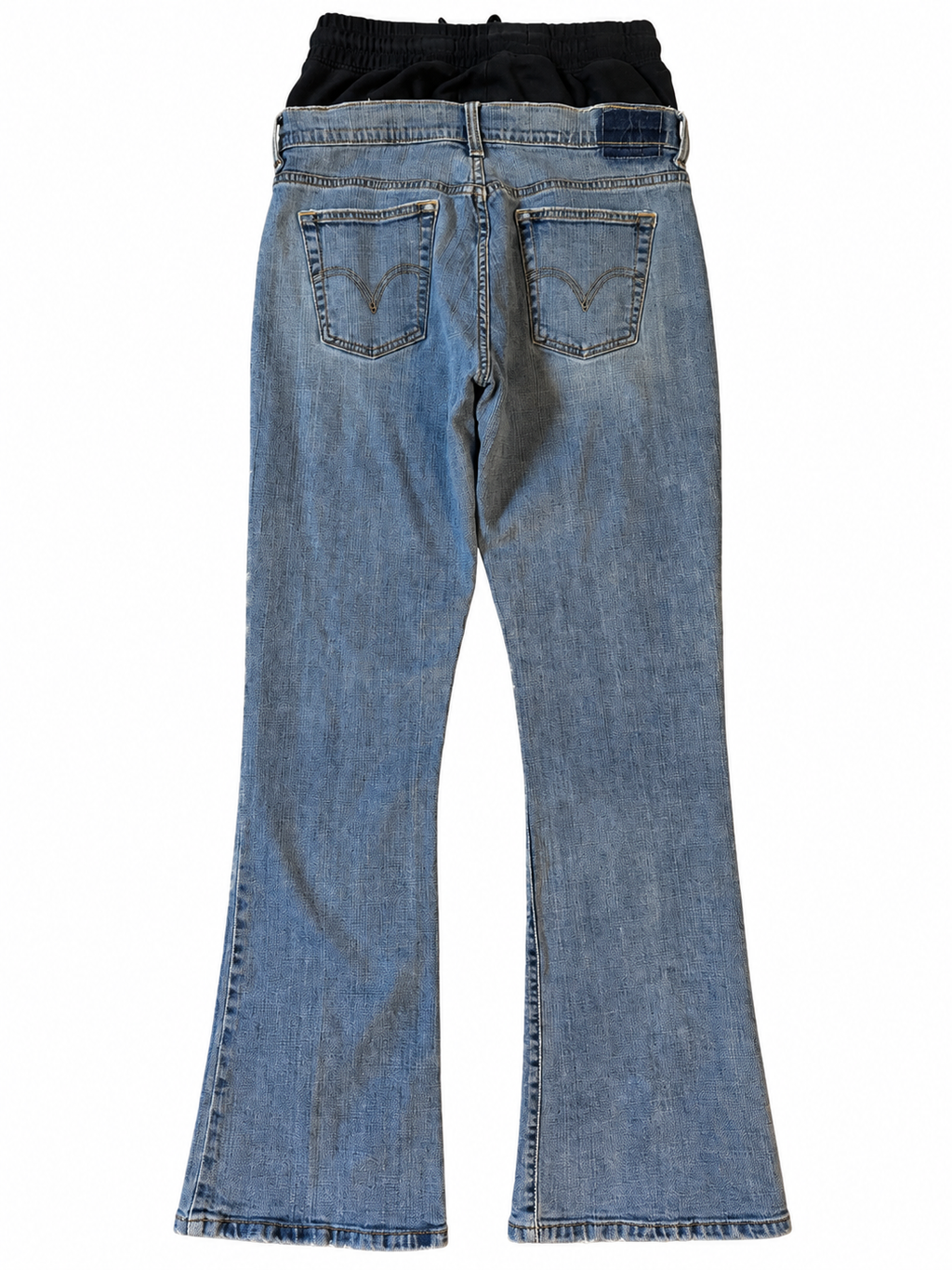 Double Waisted Flare Jeans (32)