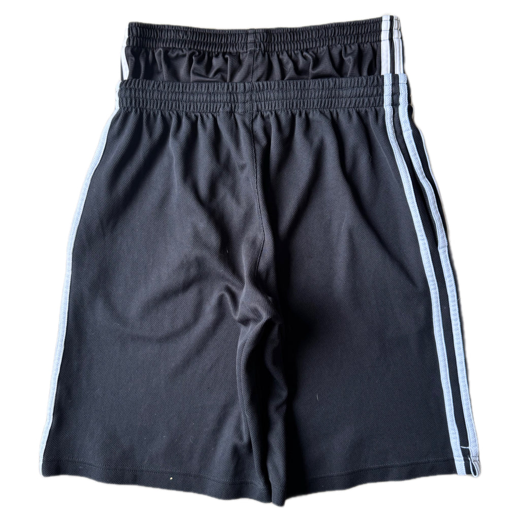 Black Double Waisted Adidas Hoop Shorts (L)