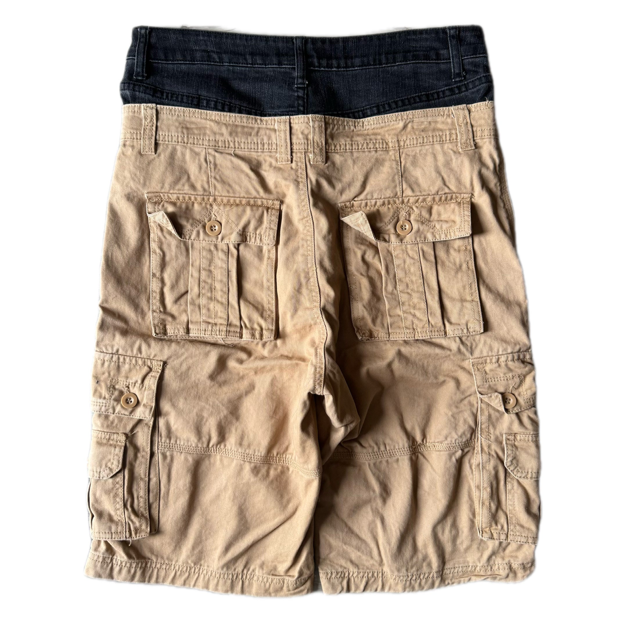 Double Waisted Khaki Shorts (32)