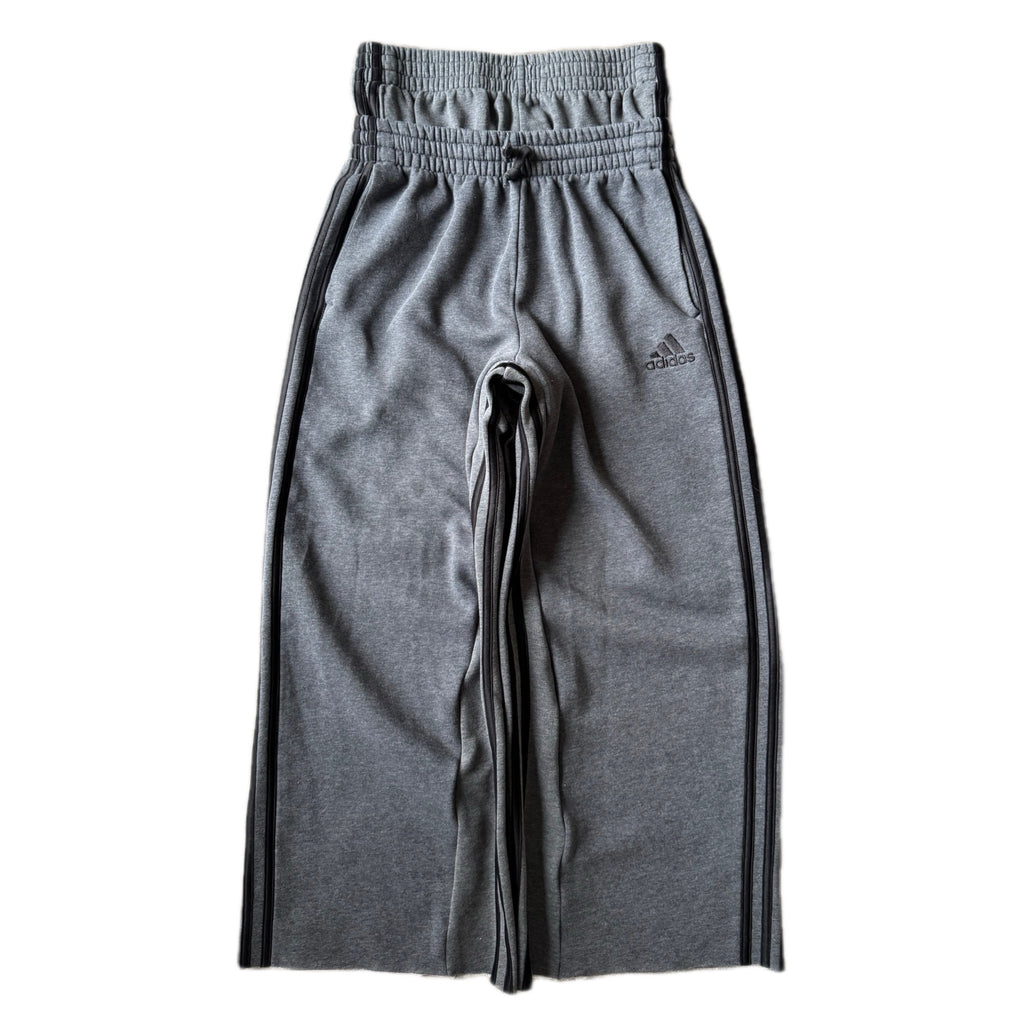 Dark Grey Double Waisted Adidas Sweatpants ( S )