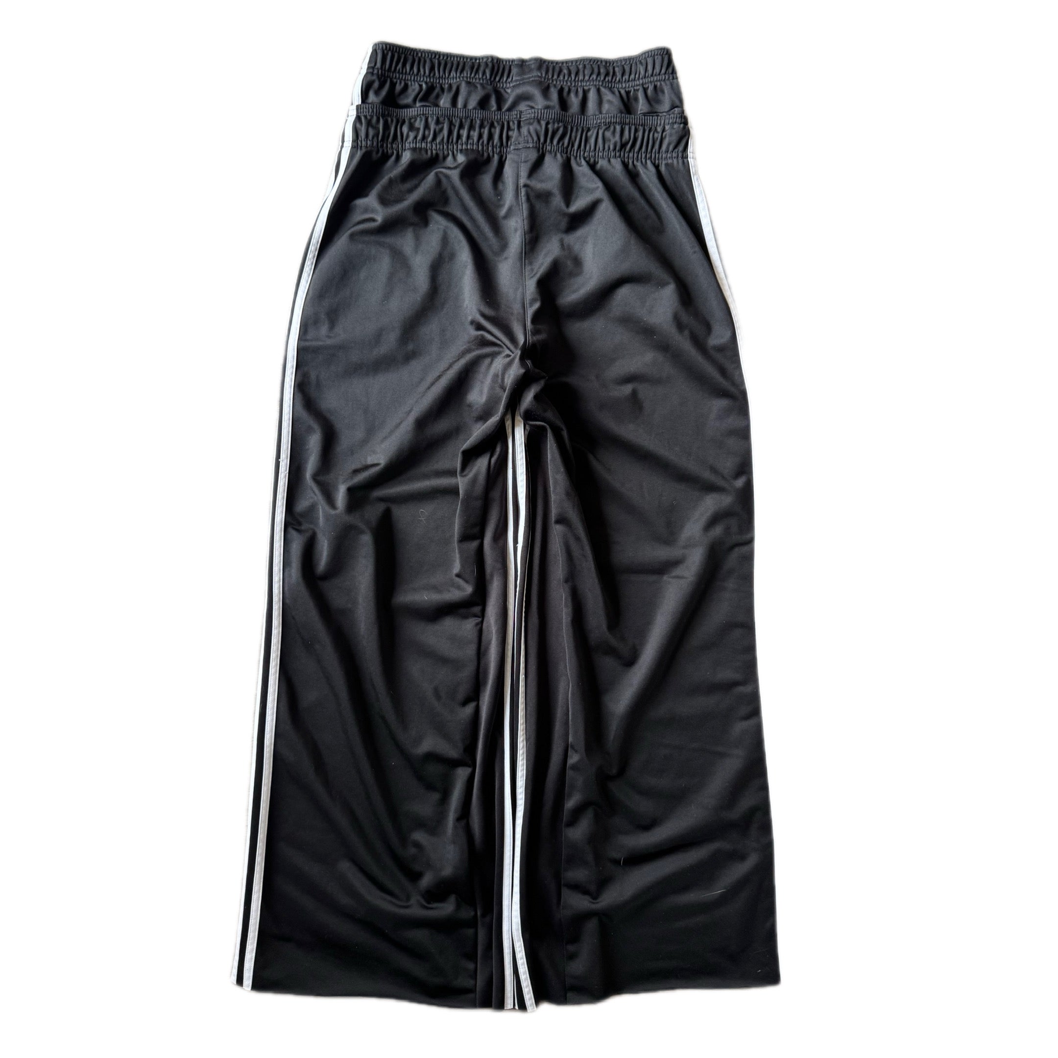 Black Double Waisted Athletic Adidas Sweatpants ( L )