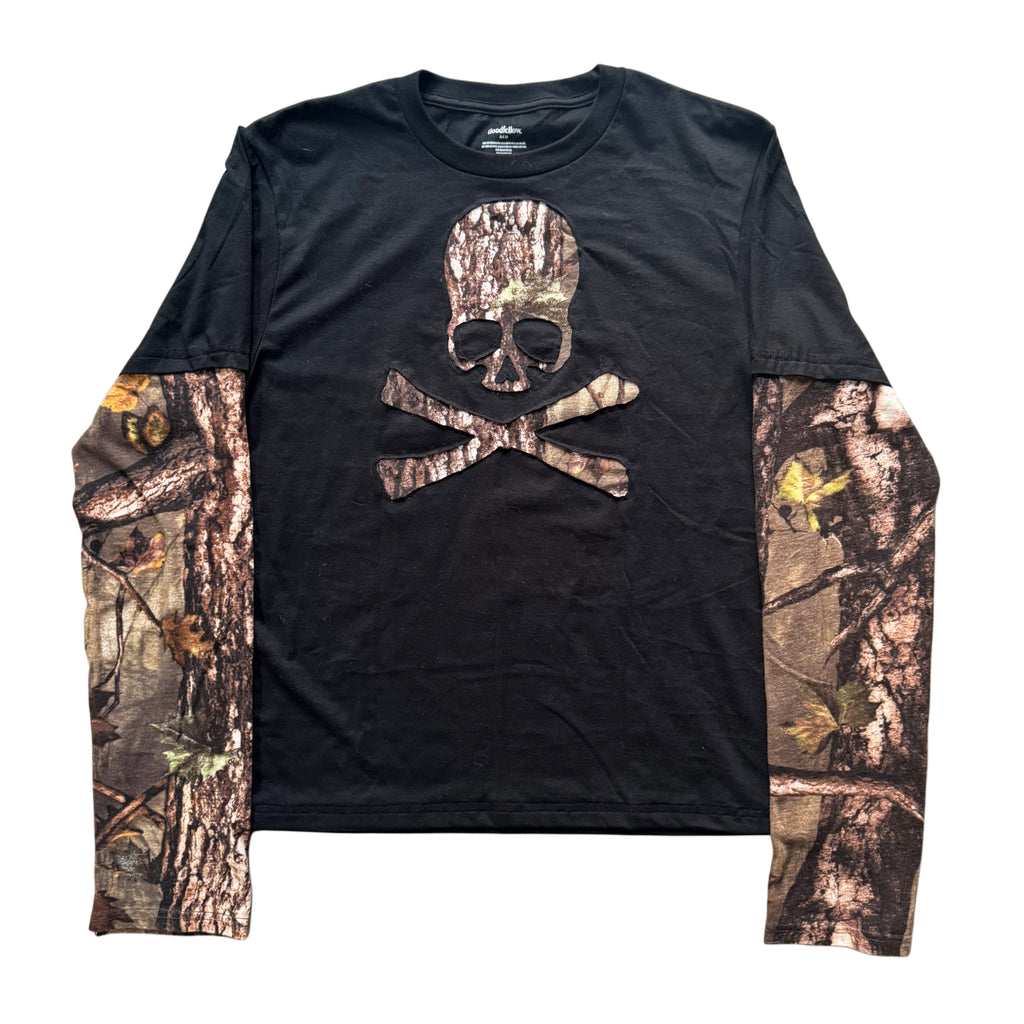 Black Camo Layered T-Shirt (L)