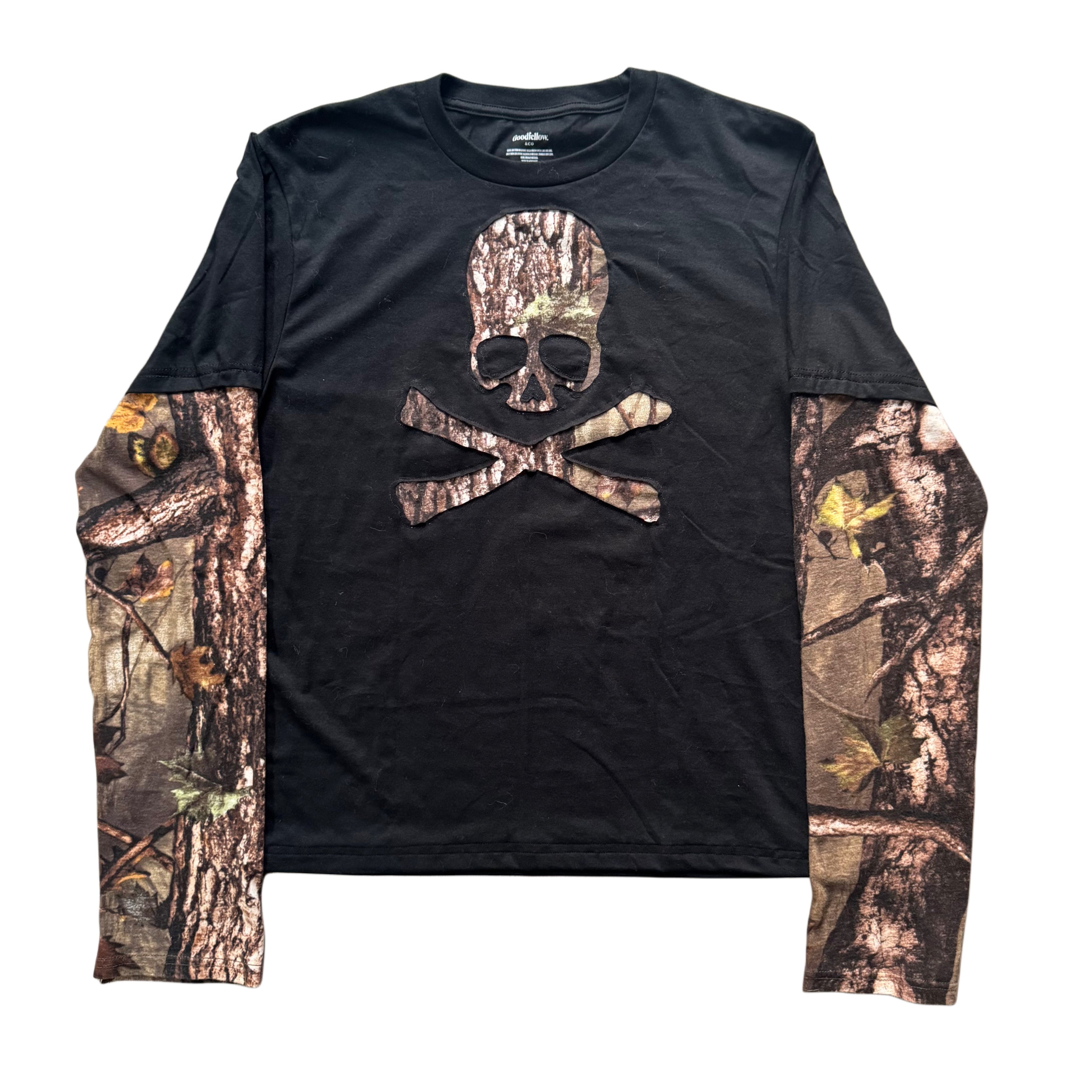 Black Camo Layered T-Shirt (L)