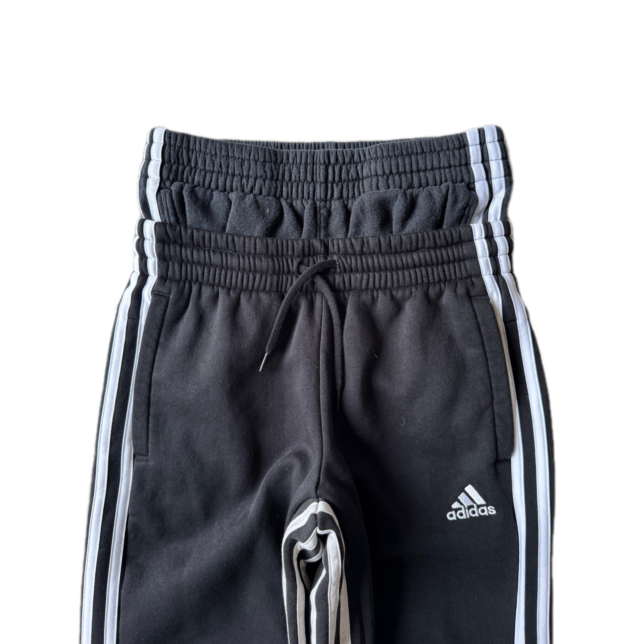 Black Double Waisted Adidas Sweatpants ( XS )