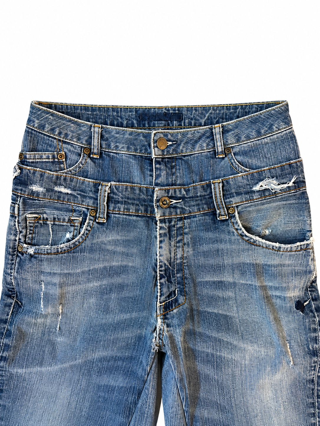 Double Waisted Baggy Union Jack Jeans (32)