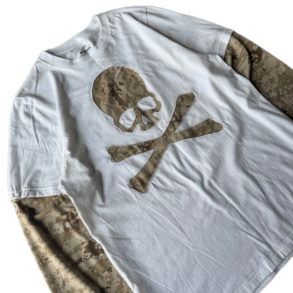 White Layered Digital Camo T-Shirt (S)
