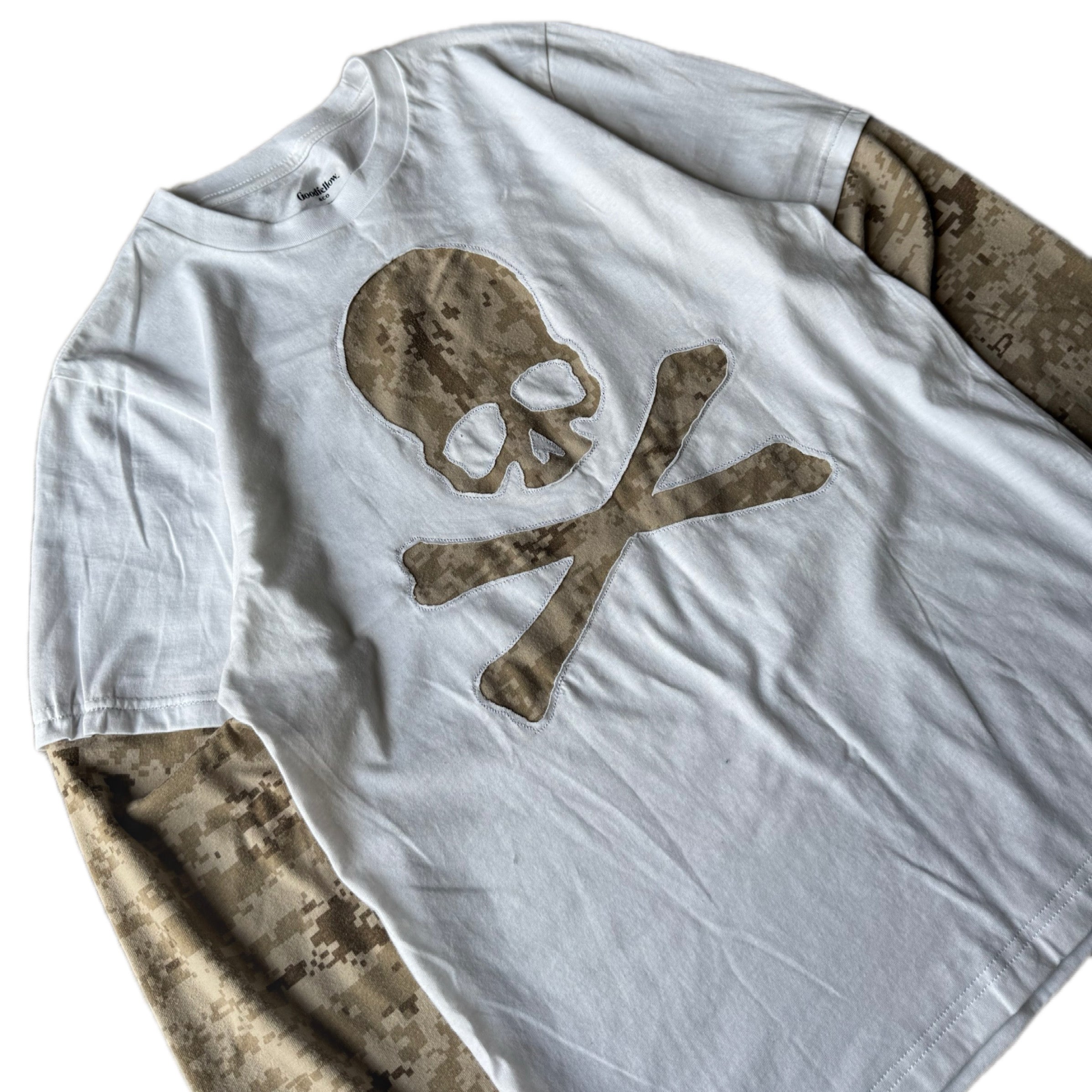 White Layered Digital Camo T-Shirt (S)