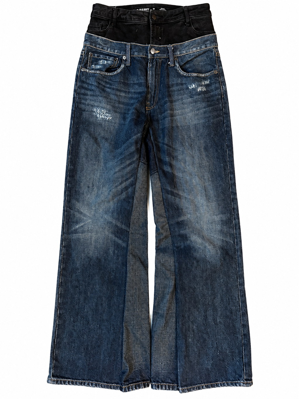 Double Waisted Dark Wash Jeans (30)