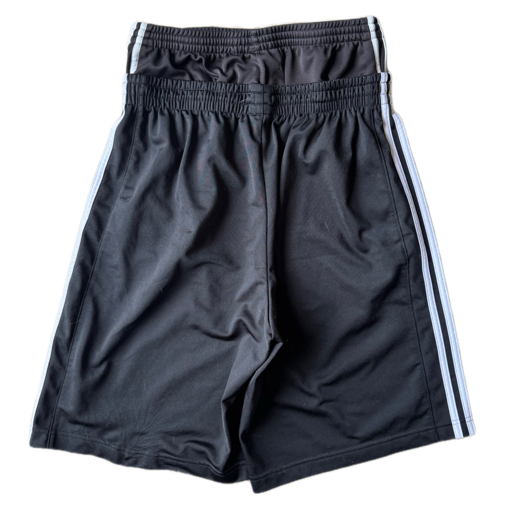 Black Double Waisted Adidas Hoop Shorts (M)