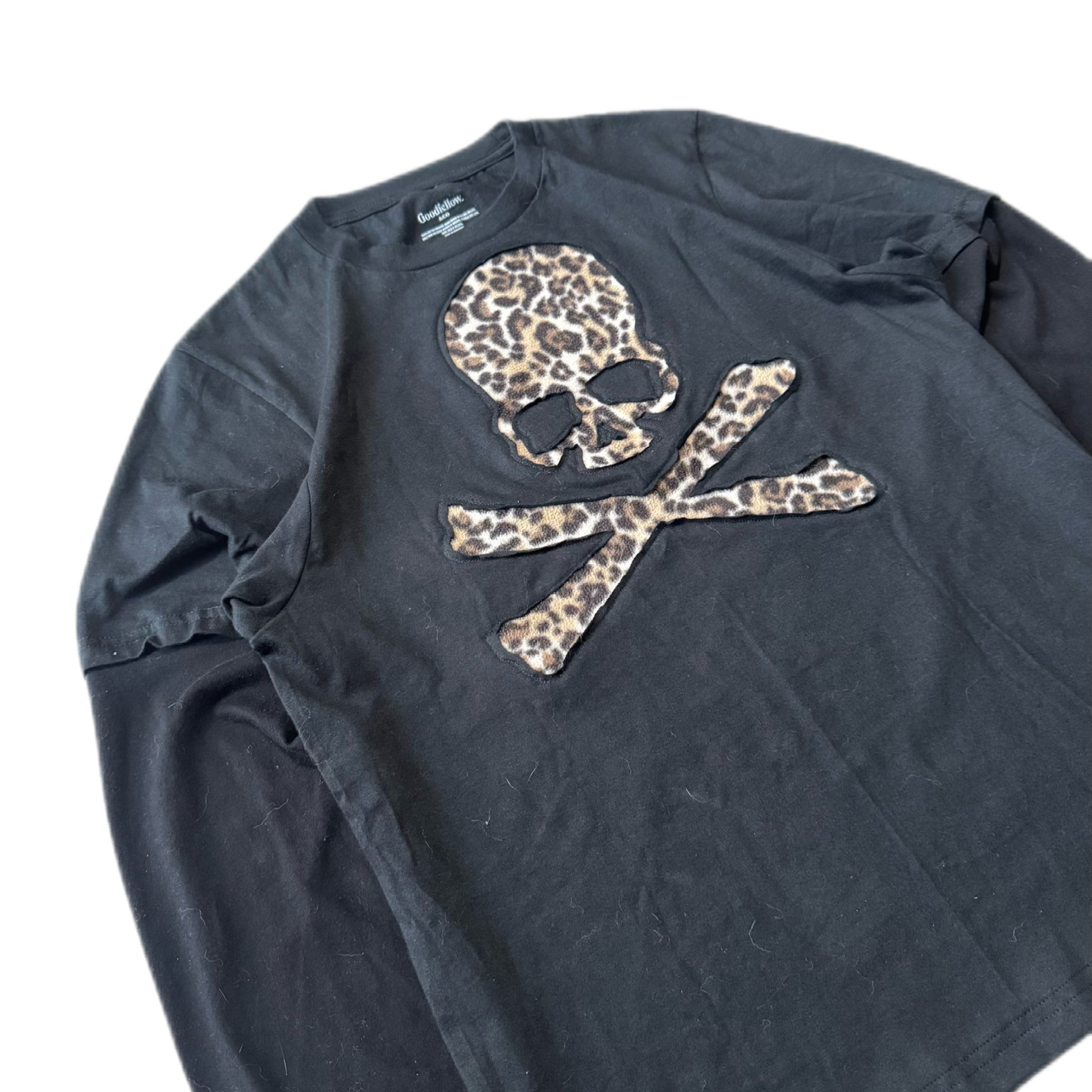 Black Cheetah Layered T-Shirt (S)