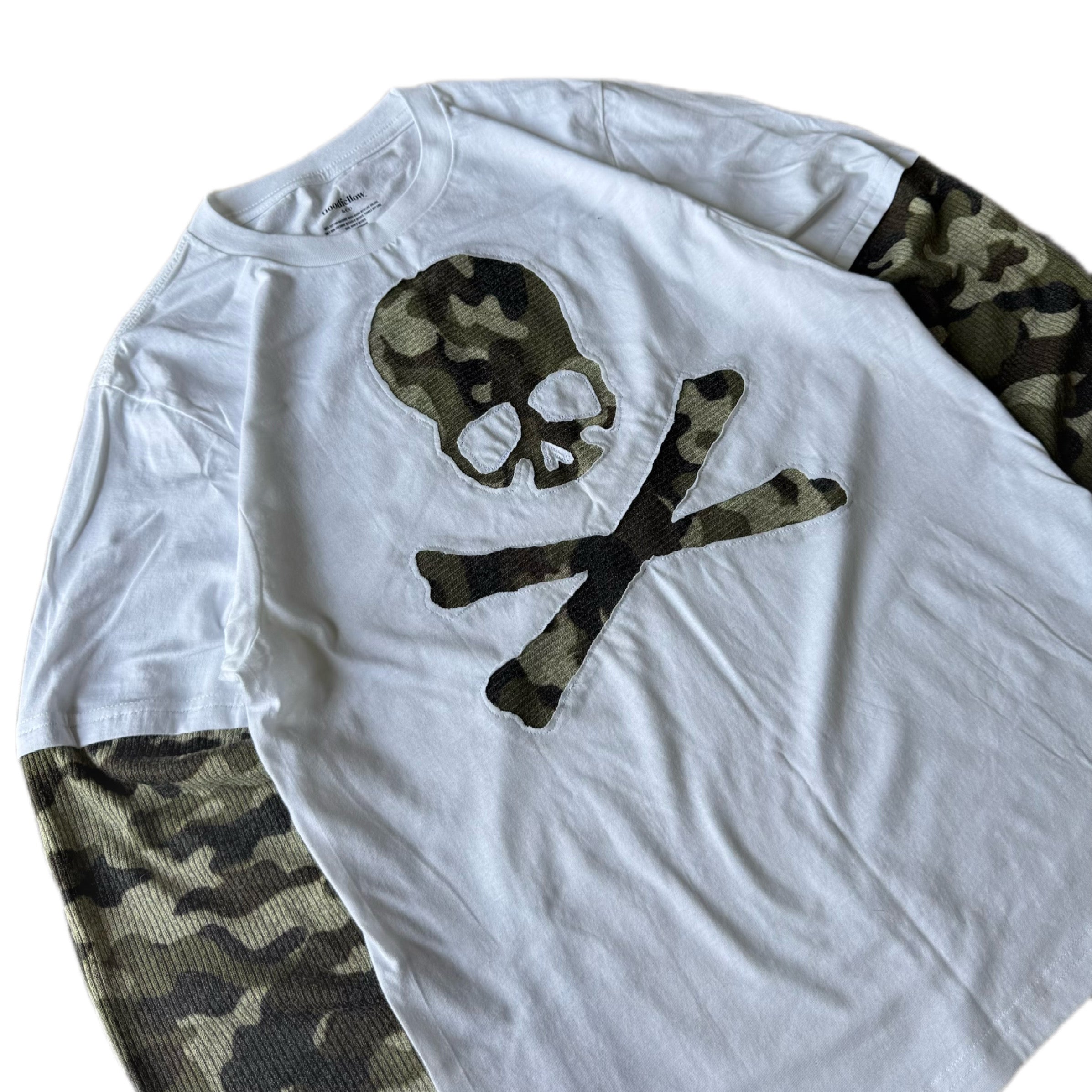 White Camo Layered T-Shirt (S)