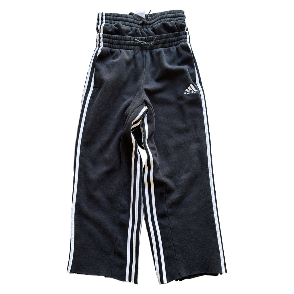 Black Double Waisted Adidas Sweatpants (S)