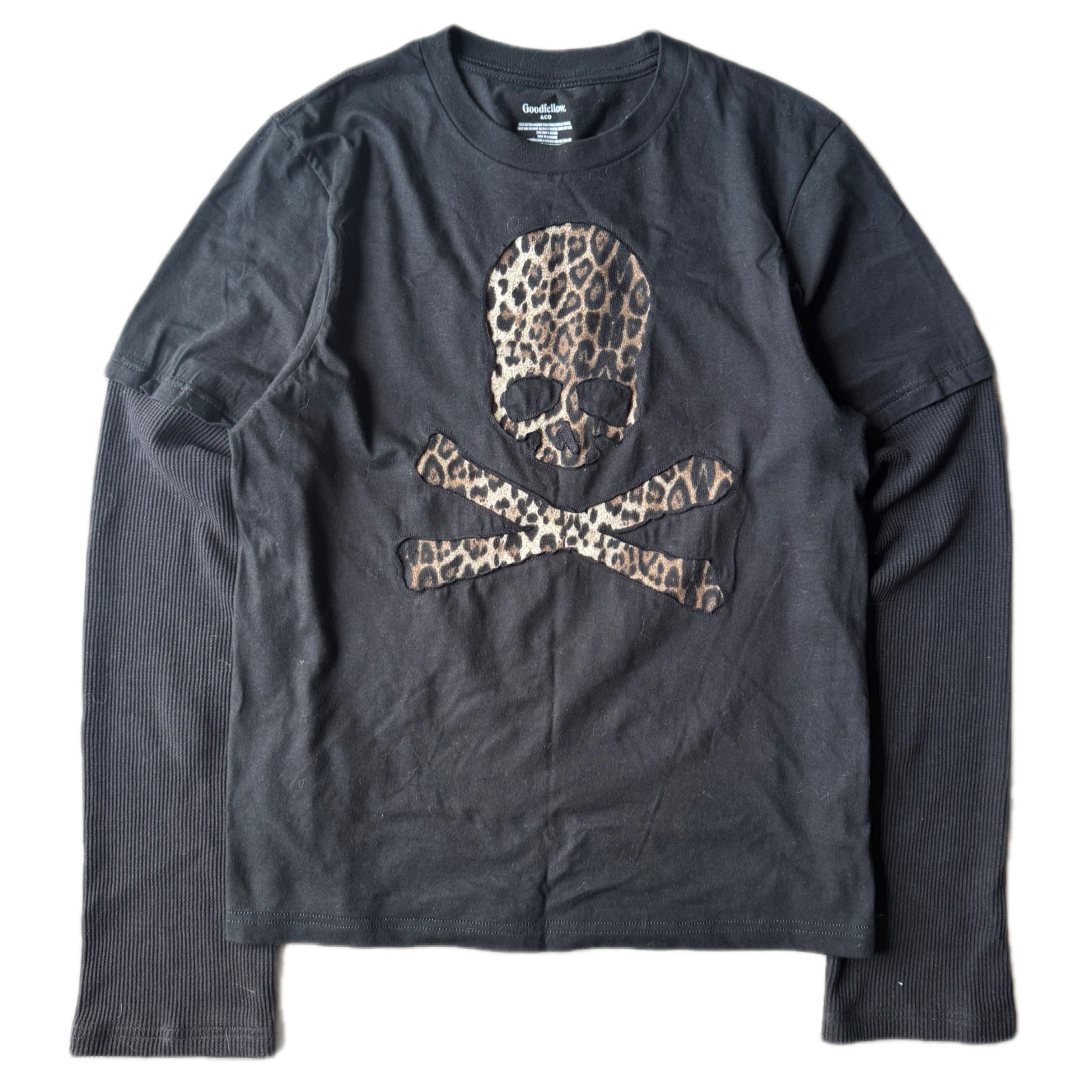 Black Layered Cheetah T-Shirt (S)