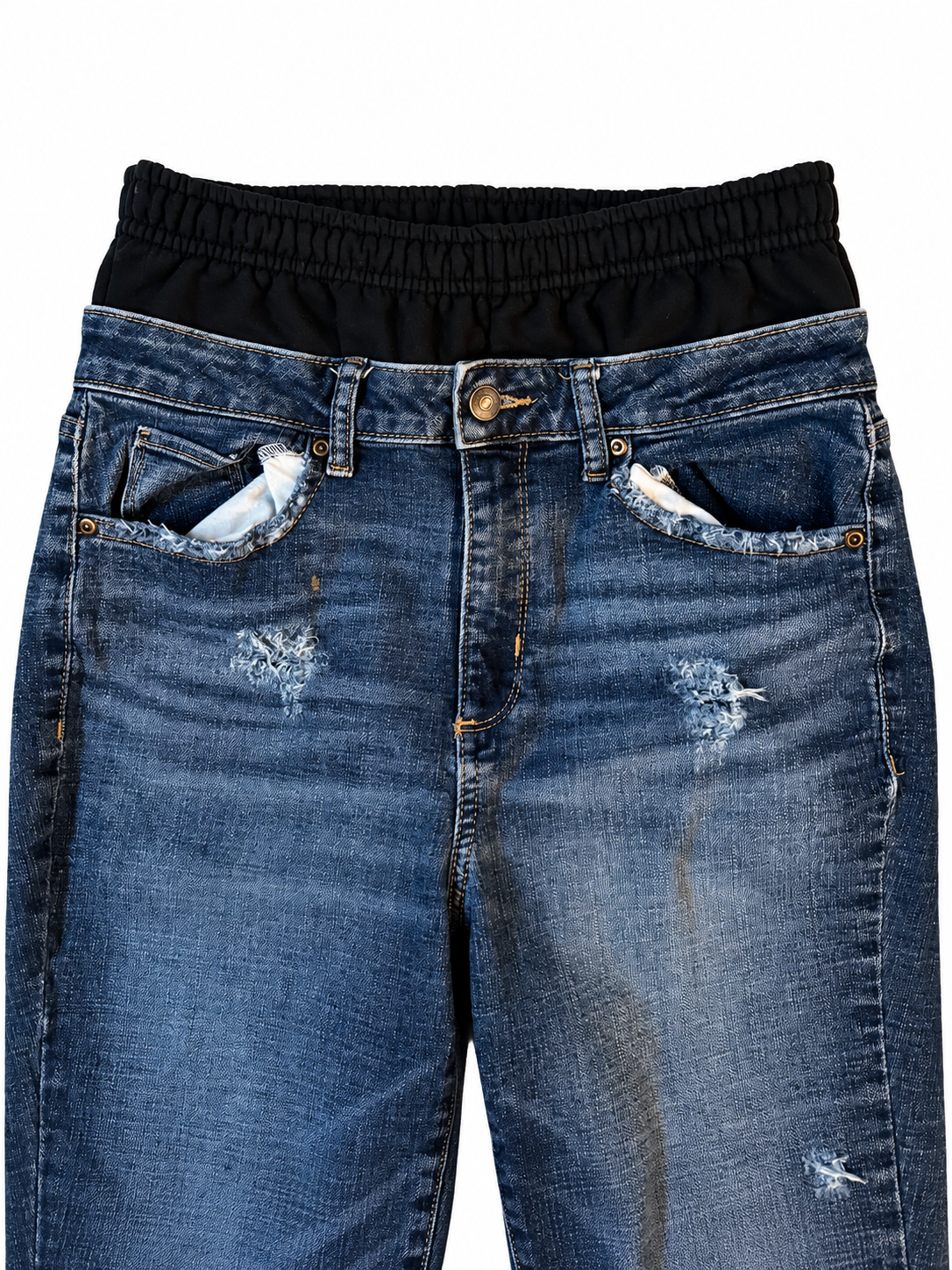 Double Waisted Skinny Jeans (30)
