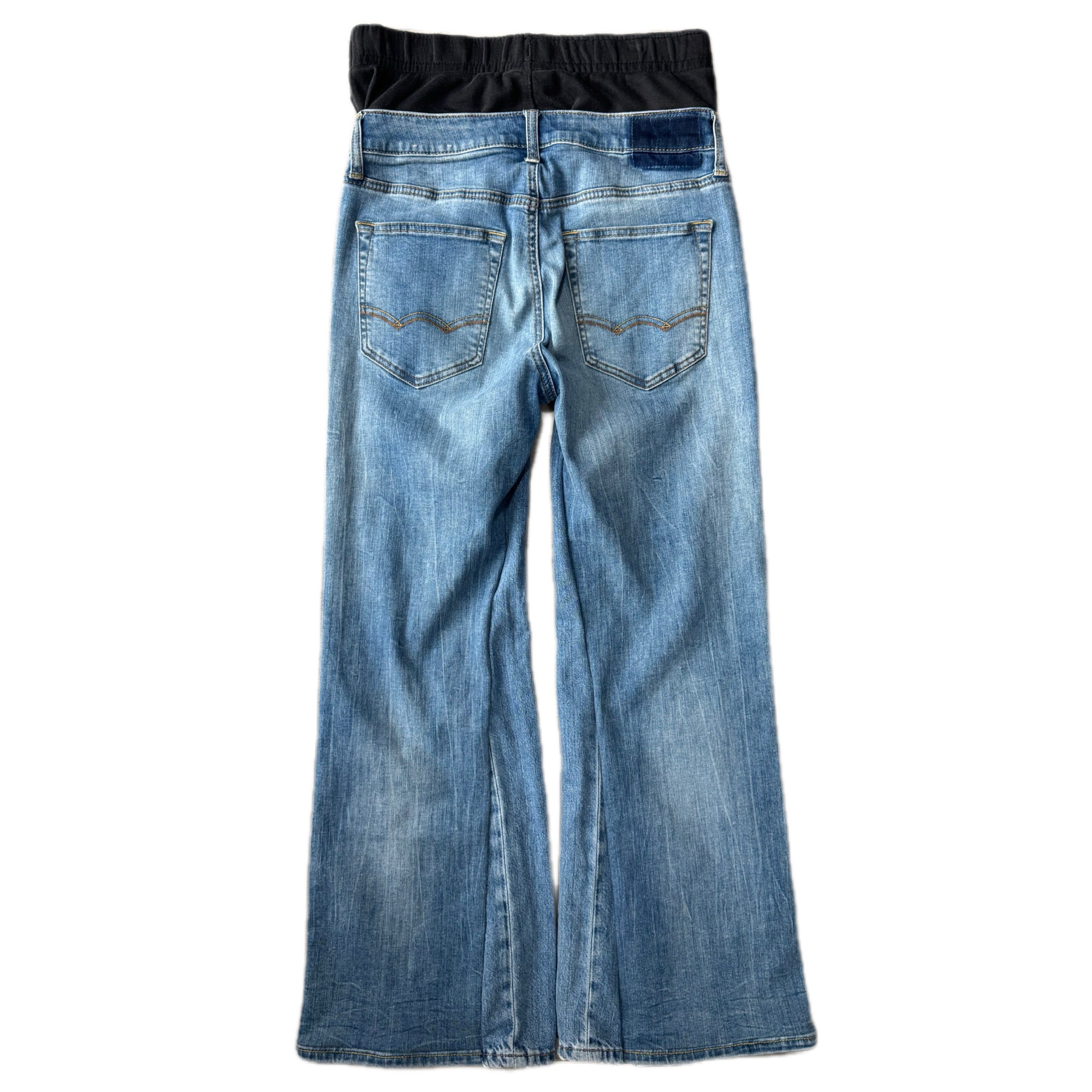 Double Waisted Baggy Distressed Jeans (30x28)
