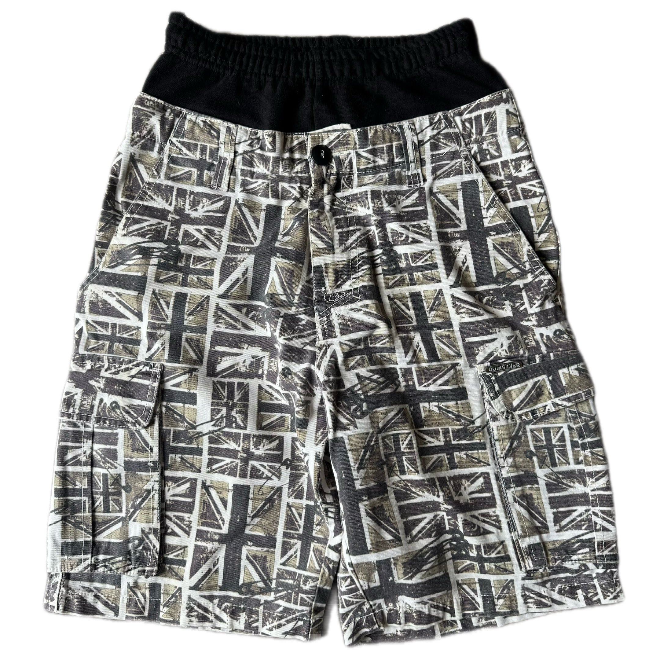 Double Waisted Khaki Union Jack Shorts (30)