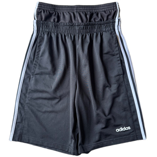 Black Double Waisted Adidas Hoop Shorts (M)