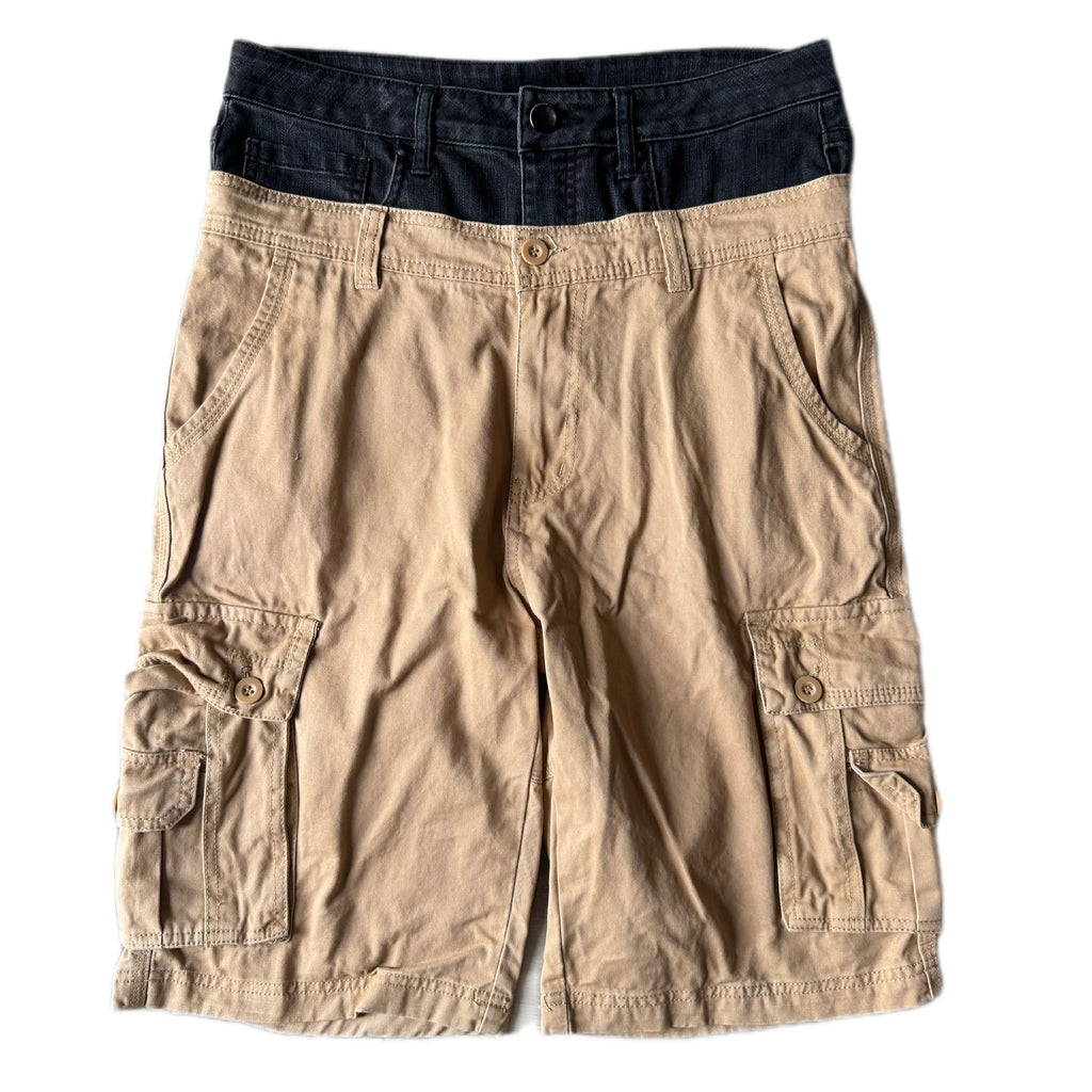 Double Waisted Khaki Shorts (32)
