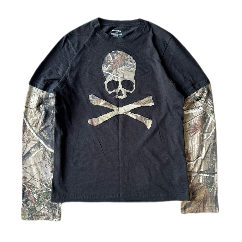 Black Camo Layered T-Shirt (S)
