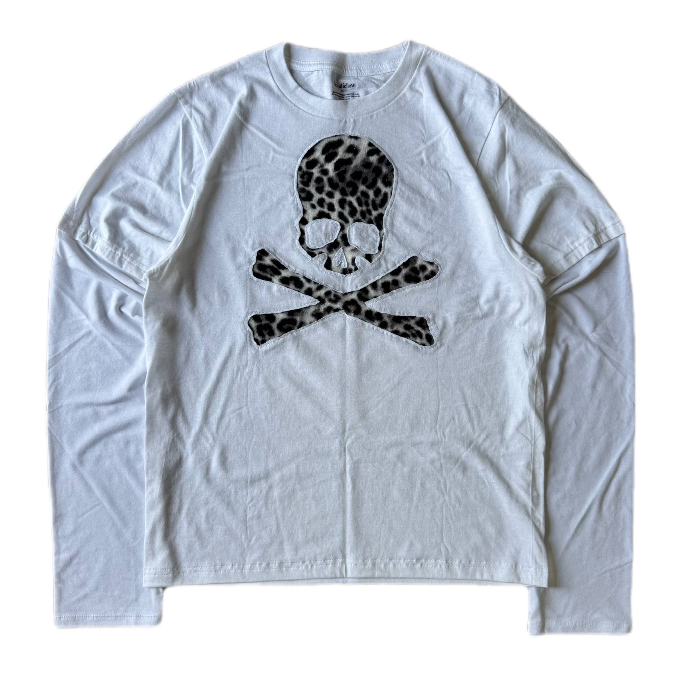 White Cheetah Layered T-Shirt (M)