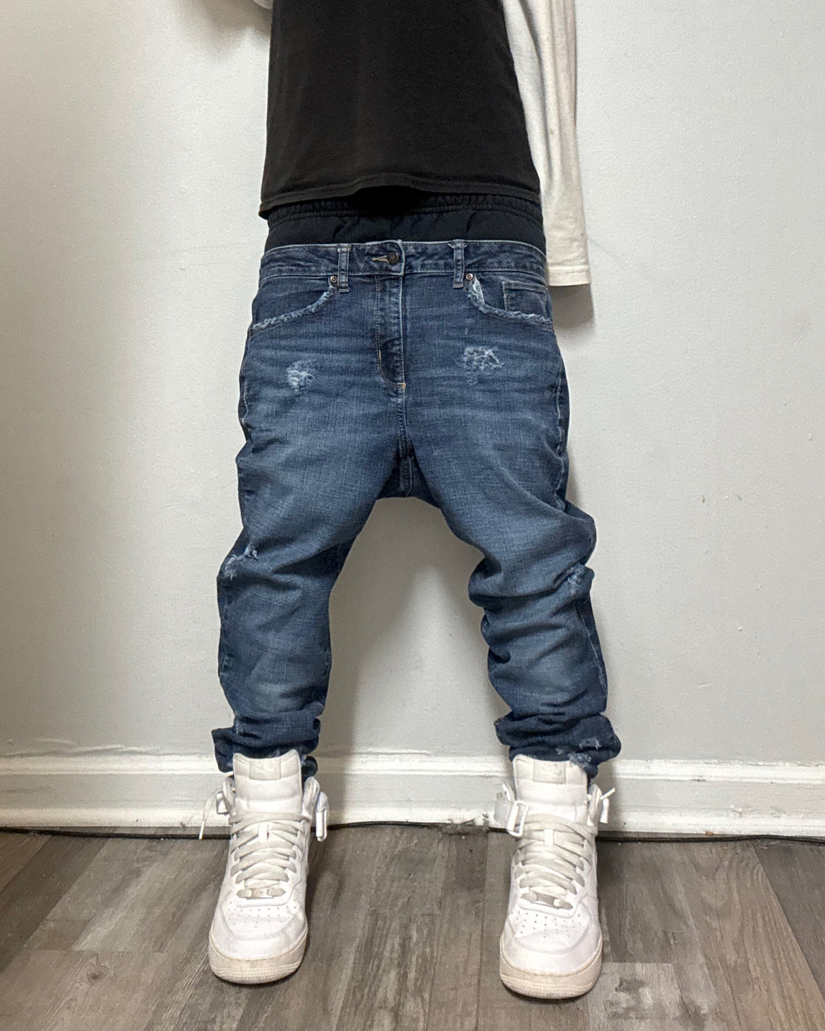 Double Waisted Skinny Jeans (30)