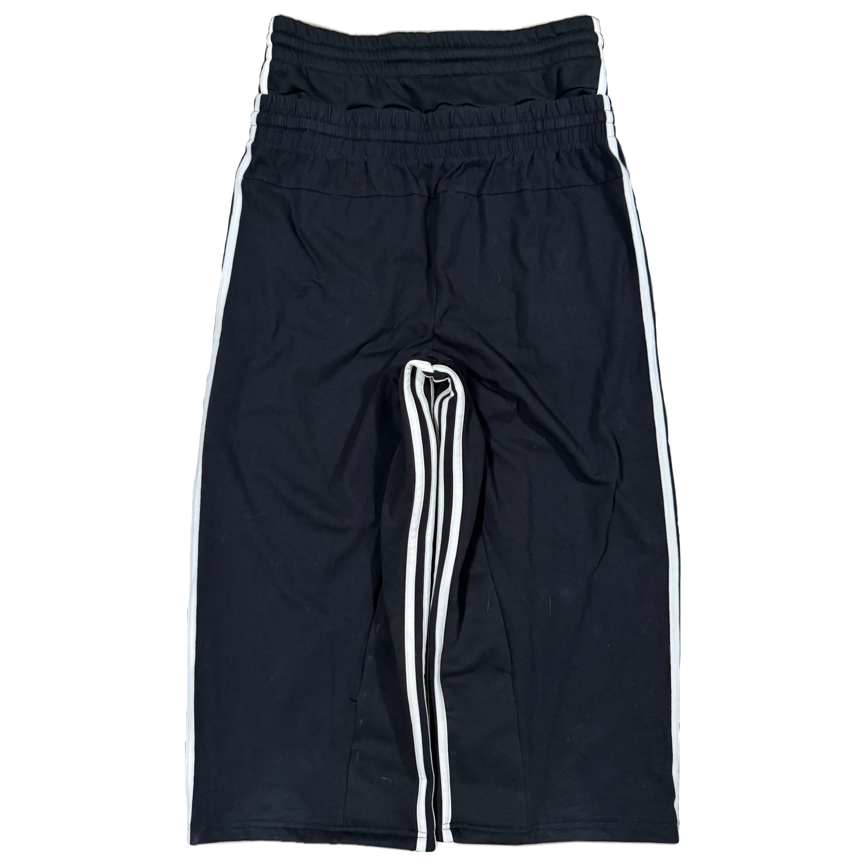 Black Double Waisted Adidas Sweatpants (M)