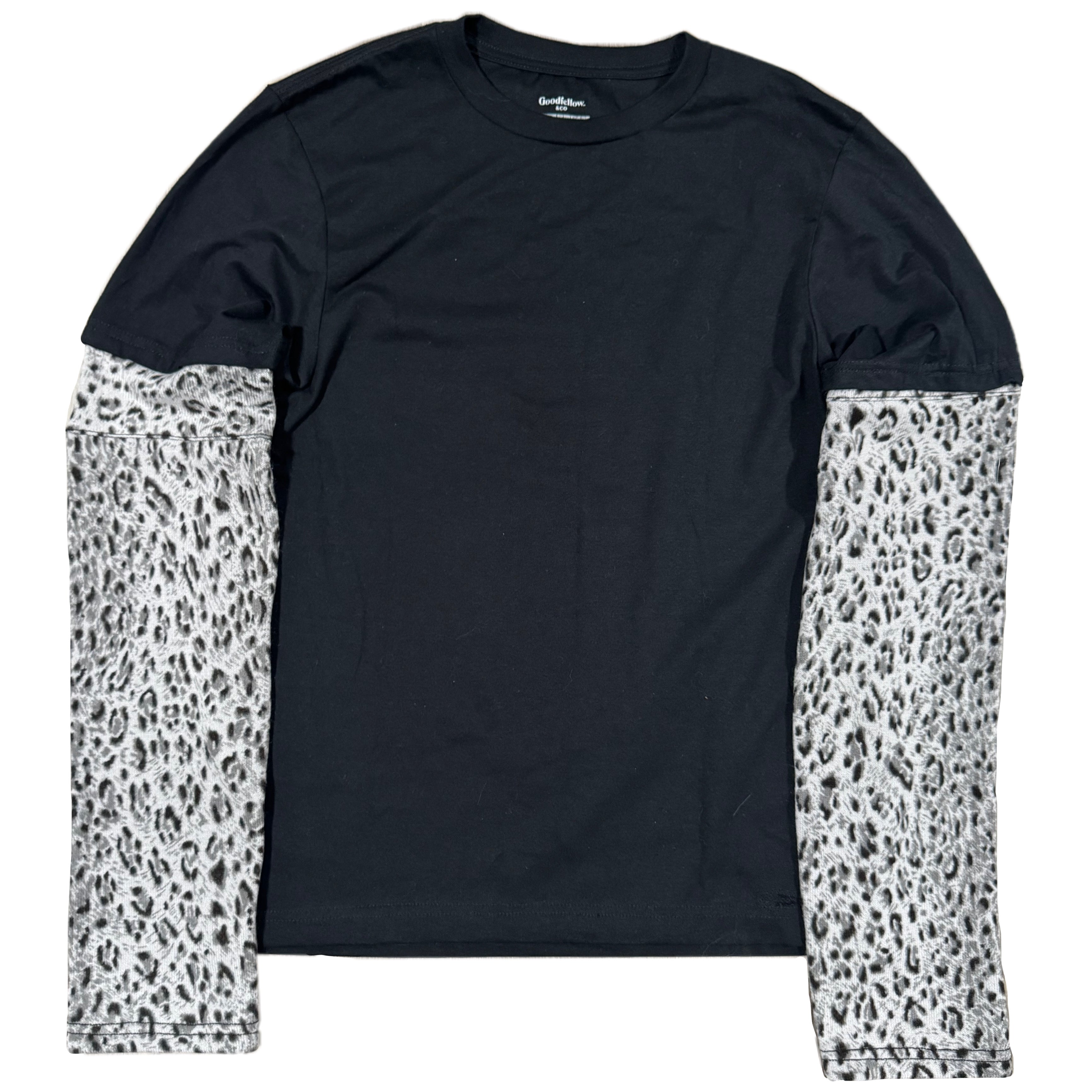 Layered Cheetah Print T-Shirt (S)