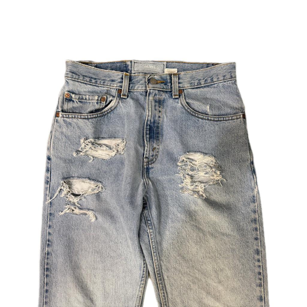 Blue Distressed Flare Jeans (29x30)