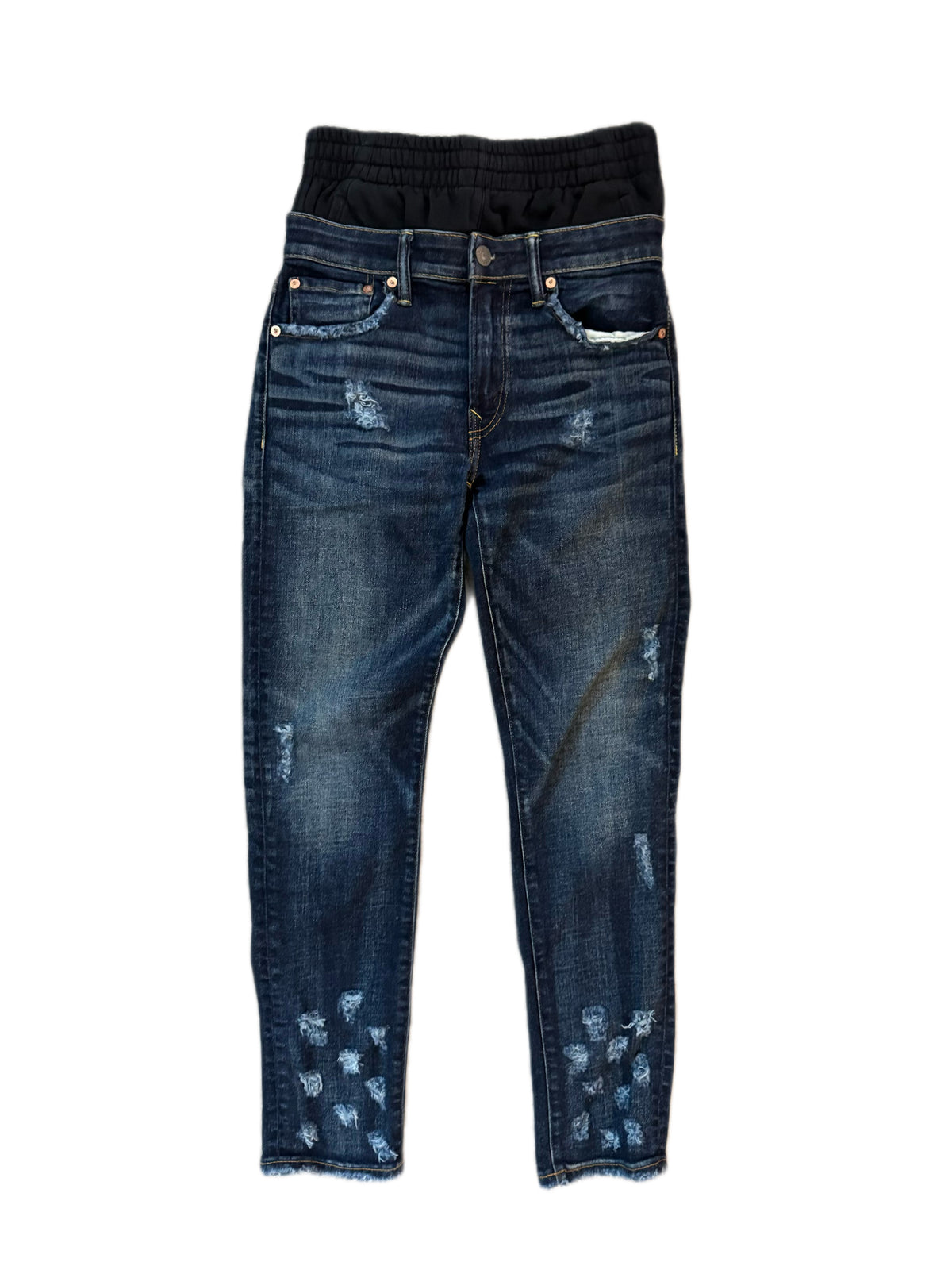 Double Waisted Skinny Dark Wash Jeans (29)