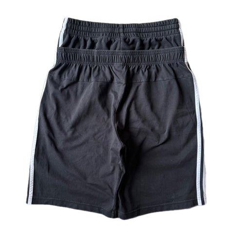 Black Double Waisted Adidas Sweat Shorts ( M )