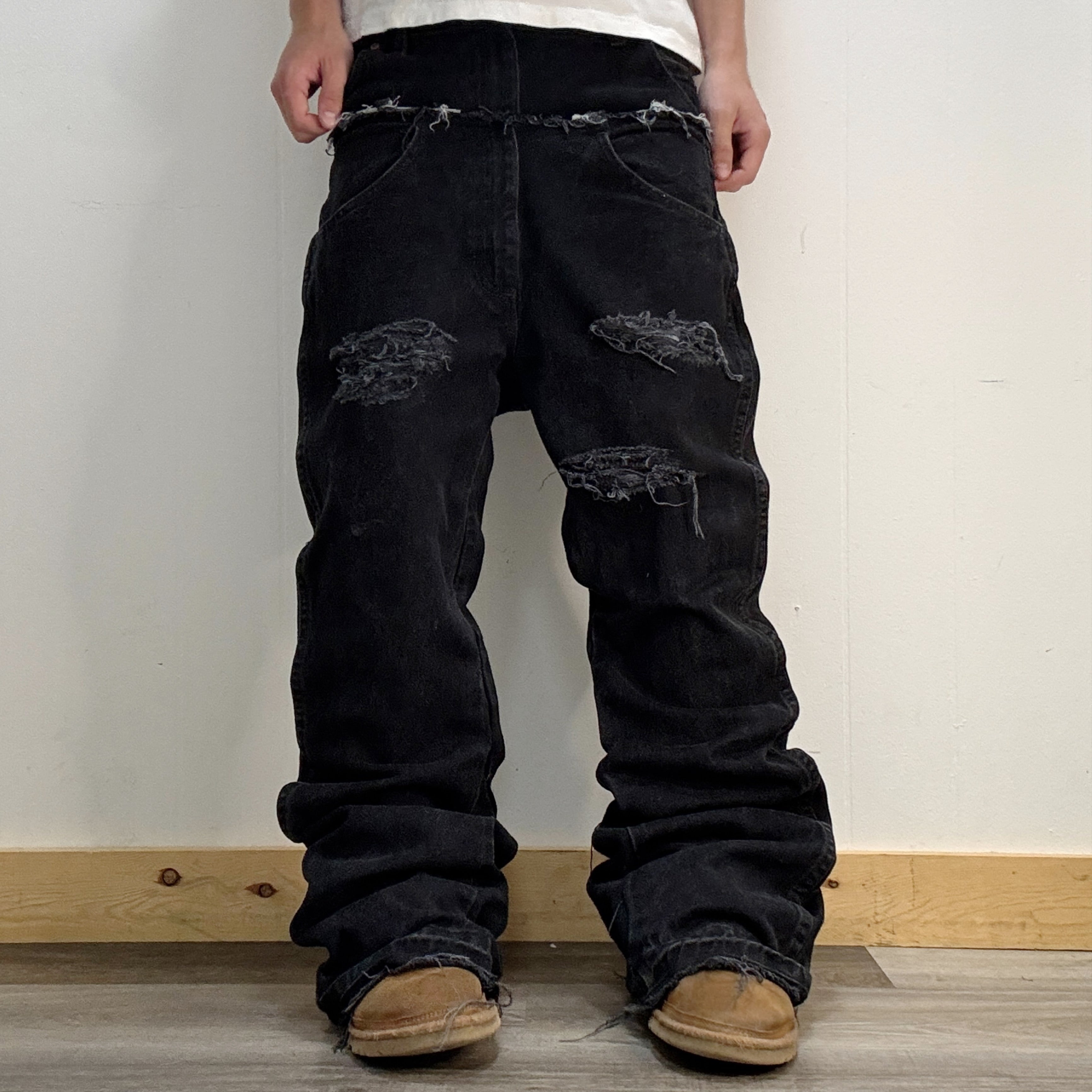 Black Double Waisted Jeans (29)