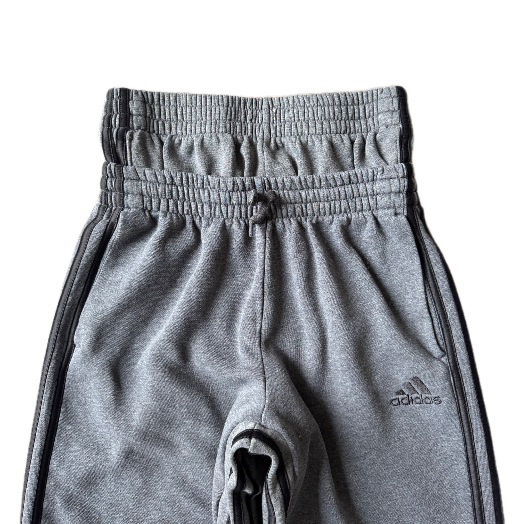Dark Grey Double Waisted Adidas Sweatpants ( S )