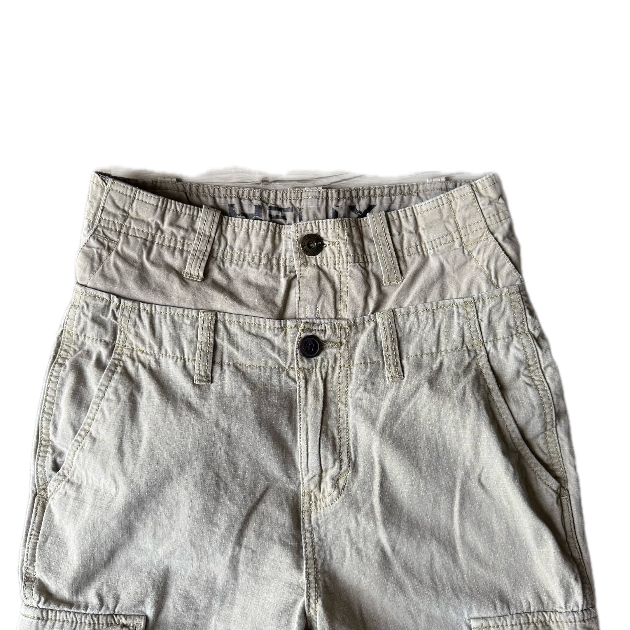 Double Waisted Khaki Cargo Pants (29)