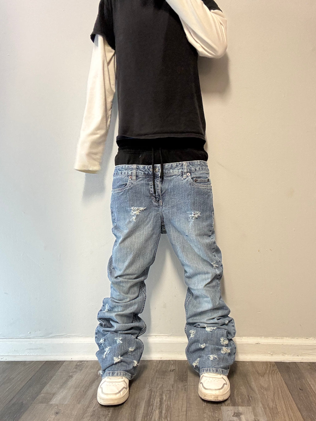 Double Waisted Flared/Bootcut Jeans (32)