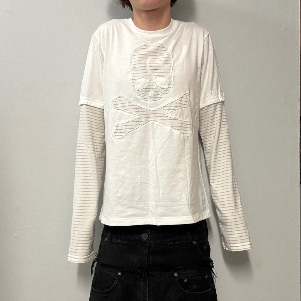 White Layered Notebook T-Shirt (S)