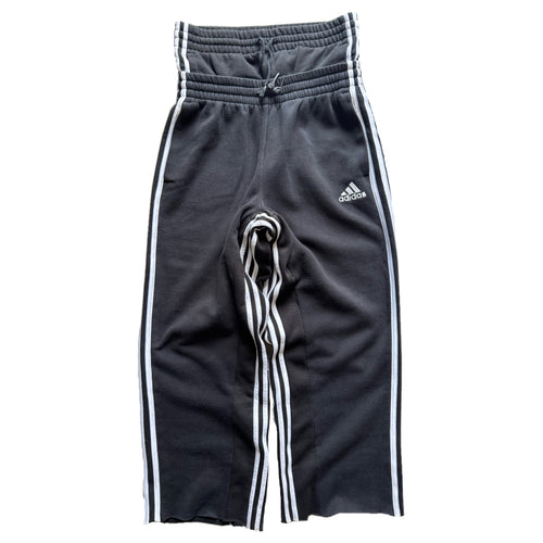 Black Double Waisted Adidas Sweatpants (S)