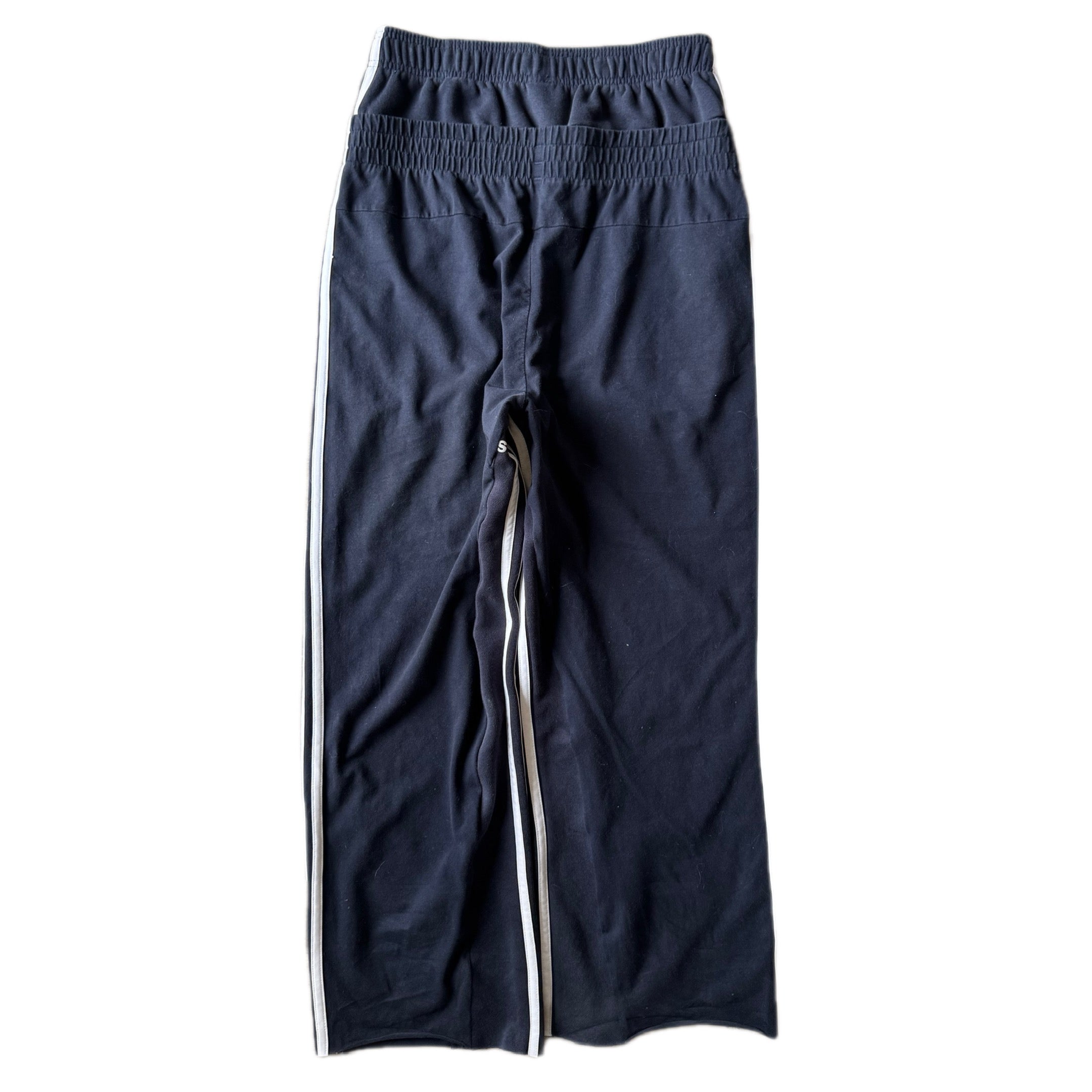 Dark Blue Double Waisted Adidas Sweatpants ( S )