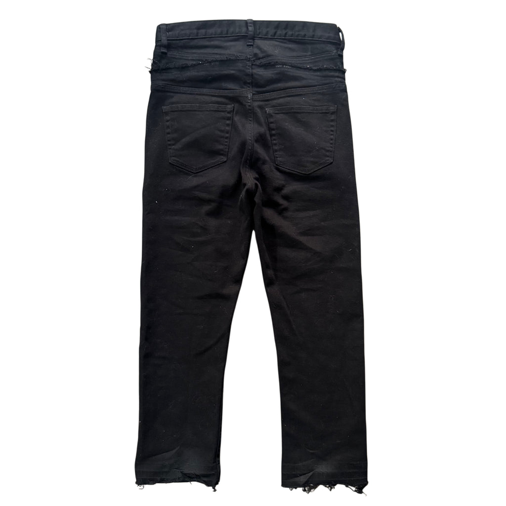 Double Waisted Black Skinny Jeans (30)