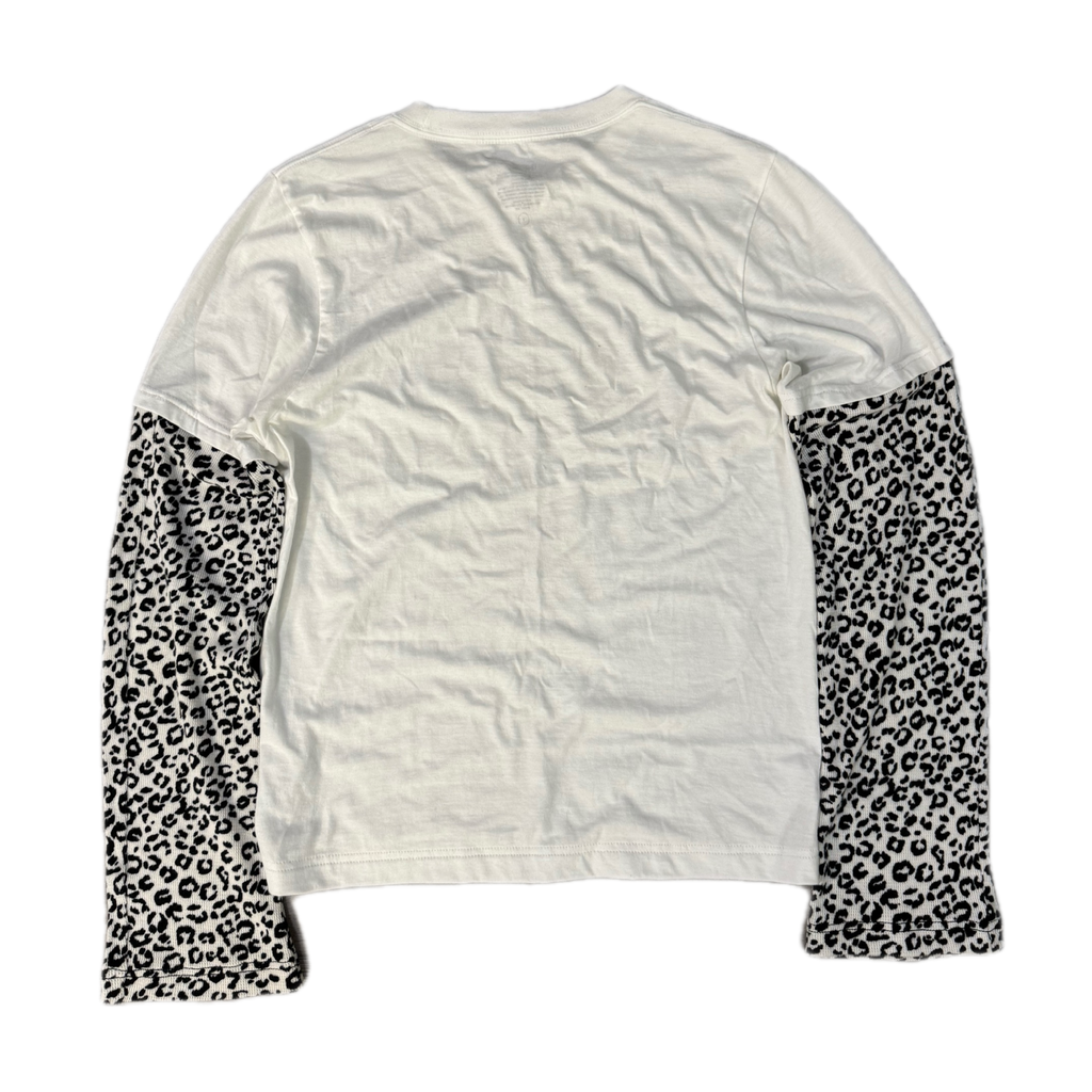Layered White Cheetah T-Shirt (S)
