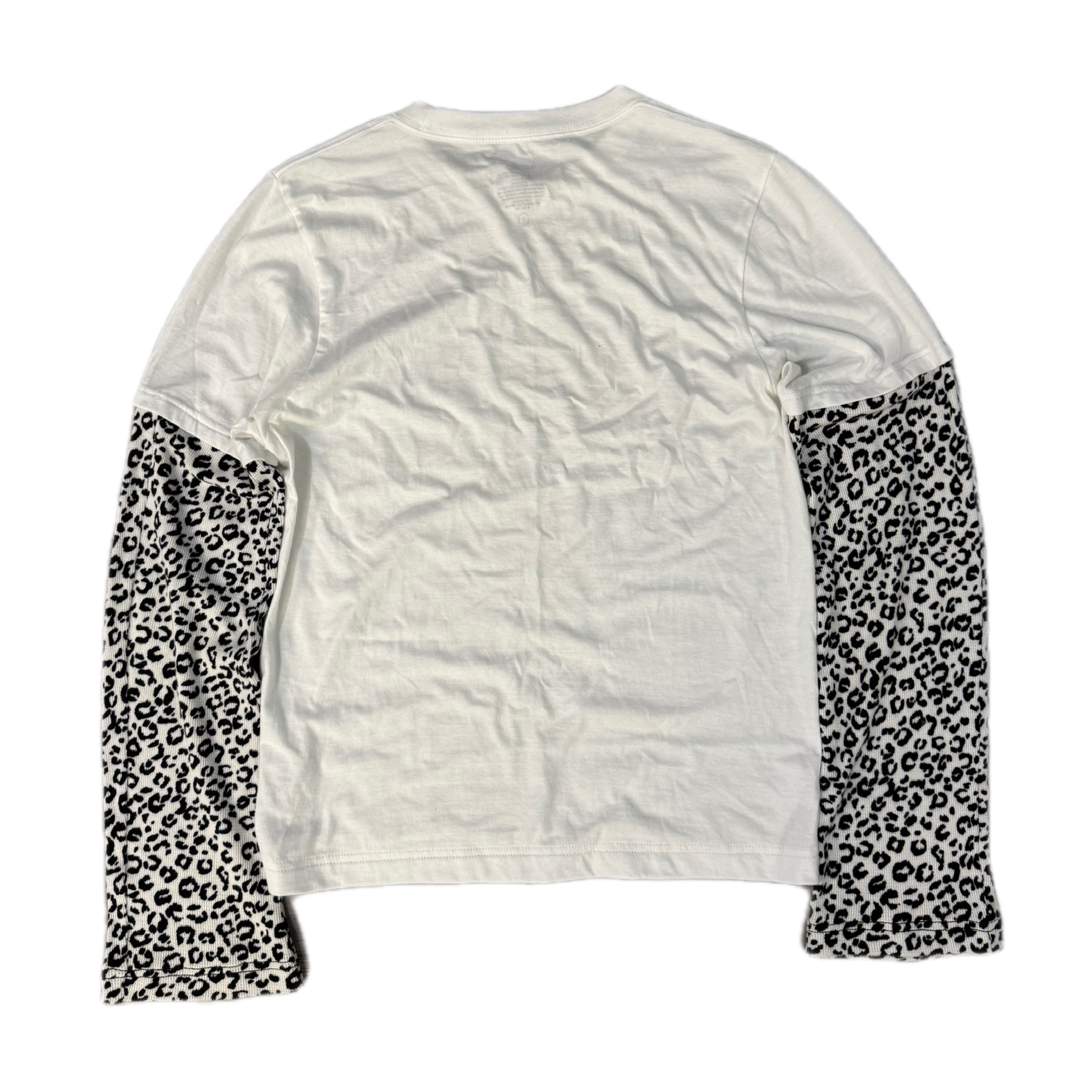 Layered White Cheetah T-Shirt (S)